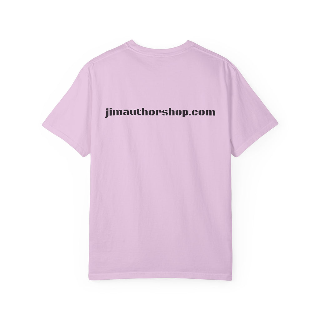 Book Cover Tee — "Body Slams and Wounded Plans" Literary T‑Shirt