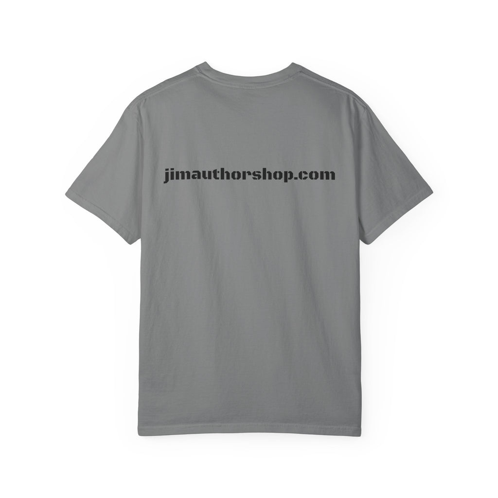 Book Cover Tee — "Body Slams and Wounded Plans" Literary T‑Shirt